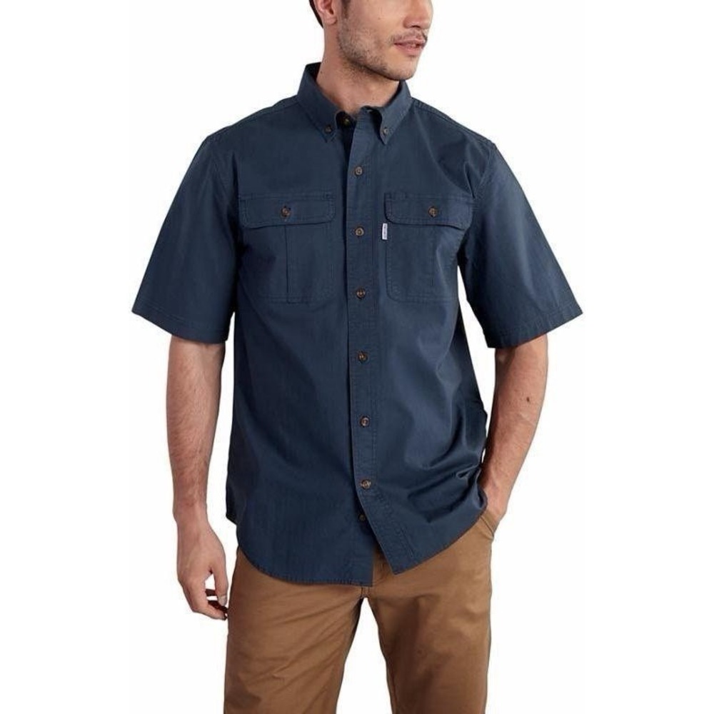 Carhartt Men's Relaxed Fit Short Sleeve Solid Work Shirt  Size 4XL‎